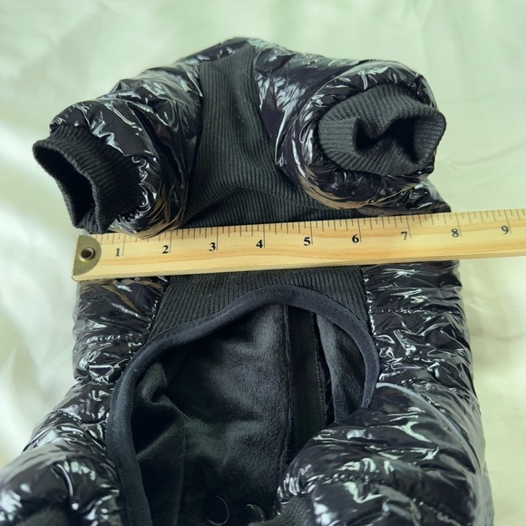 Black and Blue Dog Jacket puffer sweater Set - Picture 15 of 16